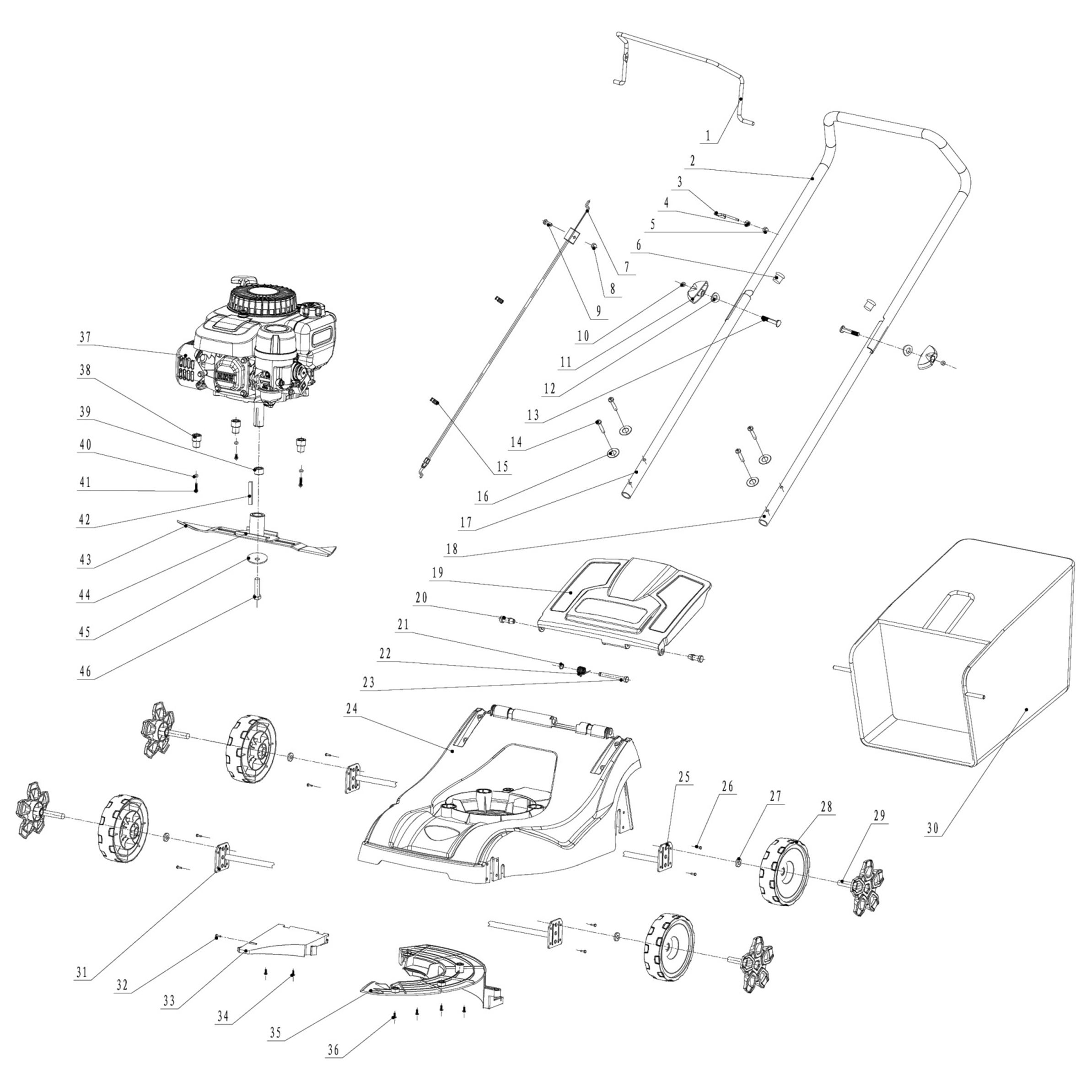 Газонокосилка бензиновая ГКБ-400П