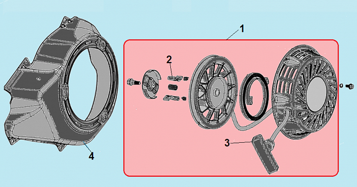 9 СТАРТЕР МОТОПОМПА CHAMPION GP100E